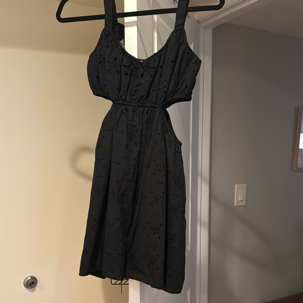 American Eagle Black Mini Cutout Sundress - Small